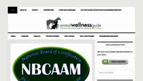 What Animalwellnessguide.com website looked like in 2020 (4 years ago)