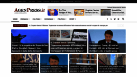 What Agenpress.it website looked like in 2020 (4 years ago)