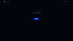 What Acefile.co website looked like in 2020 (4 years ago)