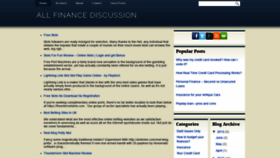 What Allfinancediscussion.com website looked like in 2020 (4 years ago)