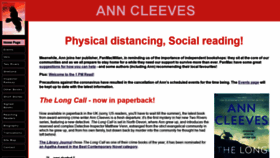 What Anncleeves.com website looked like in 2020 (5 years ago)