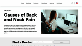 What Allaboutbackandneckpain.com website looked like in 2020 (4 years ago)