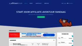What Affiliateforum.nl website looked like in 2020 (4 years ago)