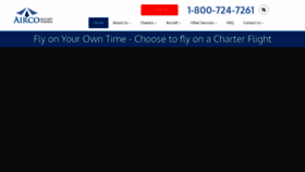 What Aircocharters.com website looked like in 2020 (4 years ago)
