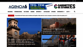 What Agencia6.com website looked like in 2020 (4 years ago)