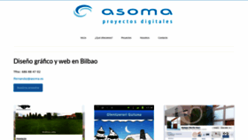 What Asoma.es website looked like in 2020 (4 years ago)