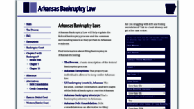 What Arkansasbankruptcy.com website looked like in 2020 (4 years ago)