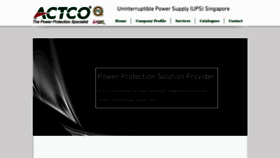 What Actco.com.sg website looked like in 2020 (4 years ago)