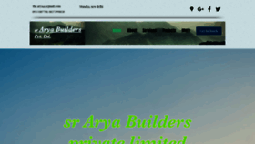 What Aryabuilders.com website looked like in 2020 (4 years ago)