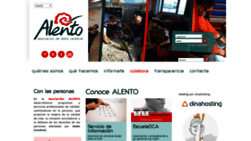 What Alento.org website looked like in 2020 (4 years ago)