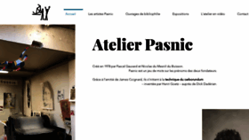 What Atelier-pasnic.com website looked like in 2020 (4 years ago)