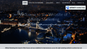 What Affinitymarketing.co.uk website looked like in 2020 (4 years ago)
