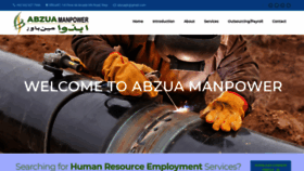 What Abzuamanpower.com website looked like in 2020 (4 years ago)