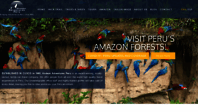 What Andeanadventuresperu.com website looked like in 2020 (4 years ago)