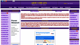 What Aioucheats.com website looked like in 2020 (4 years ago)