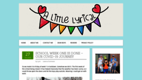 What Alittlelyrical.co.uk website looked like in 2020 (4 years ago)