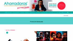What Ahorradoras.com website looked like in 2020 (4 years ago)