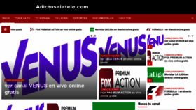 What Adictosalatele.com website looked like in 2020 (4 years ago)
