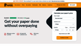 What Affordablepapers.com website looked like in 2020 (4 years ago)