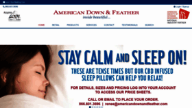 What Americandownandfeather.com website looked like in 2020 (4 years ago)