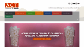 What Actbr.org.br website looked like in 2020 (5 years ago)