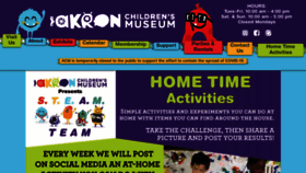 What Akronkids.org website looked like in 2020 (4 years ago)