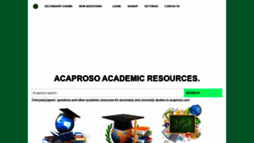 What Acaproso.com website looked like in 2020 (4 years ago)
