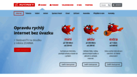 What Avonet.cz website looked like in 2020 (4 years ago)
