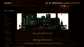 What A-z-modellbahnen.ch website looked like in 2020 (4 years ago)