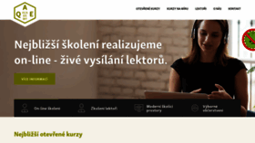 What Aqeacademy.cz website looked like in 2020 (4 years ago)