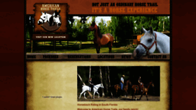 What Americanhorsetrails.us website looked like in 2020 (4 years ago)