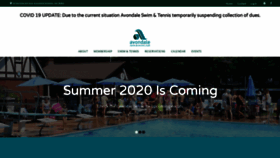 What Avondaleswimtennis.com website looked like in 2020 (4 years ago)