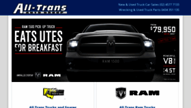 What Alltrans.com.au website looked like in 2020 (4 years ago)