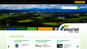 What Altusried.de website looked like in 2020 (4 years ago)