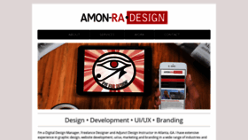 What Amon-ra.design website looked like in 2020 (5 years ago)