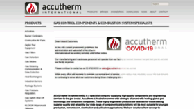 What Accutherm.com.au website looked like in 2020 (4 years ago)