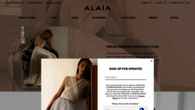 What Alaia.fr website looked like in 2020 (4 years ago)