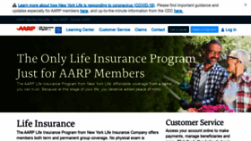 What Aarp-lifeinsurance.com website looked like in 2020 (4 years ago)