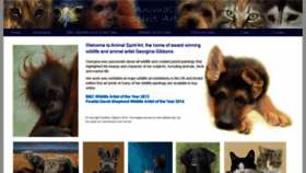 What Animalspiritart.co.uk website looked like in 2020 (4 years ago)