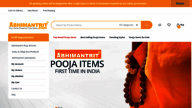 What Abhimantrit.com website looked like in 2020 (4 years ago)