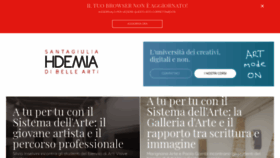 What Accademiasantagiulia.it website looked like in 2020 (4 years ago)