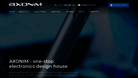 What Axonim.com website looked like in 2020 (4 years ago)