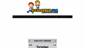 What Allabarnen.com website looked like in 2020 (4 years ago)