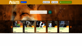 What Animaleamico.com website looked like in 2020 (4 years ago)