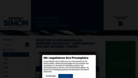 What Autowelt-simon.de website looked like in 2020 (4 years ago)