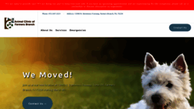 What Animalclinicoffarmersbranch.com website looked like in 2020 (4 years ago)