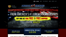 What Americanfireworks.com website looked like in 2020 (4 years ago)