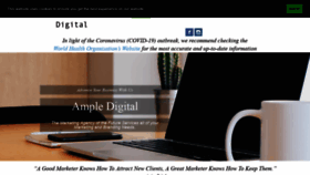 What Ampledigital.co.za website looked like in 2020 (4 years ago)