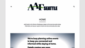 What Aafseattle.com website looked like in 2020 (4 years ago)