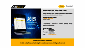 What Ad1gate.com website looked like in 2020 (4 years ago)